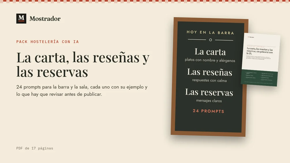 Portada del Pack Hostelería con IA